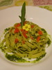 Tagliatelles au pesto de roquette